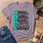 Teal DOGS   T-Shirt
