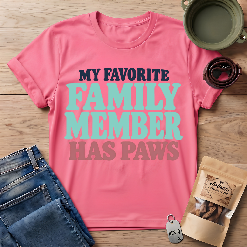Favorite Family Text T-Shirt
