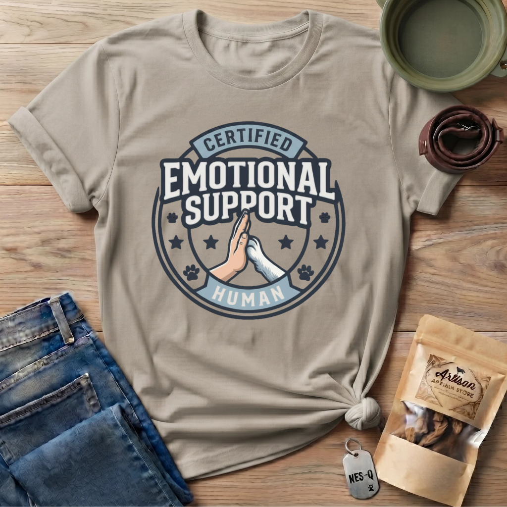 Certified Emotional Support Human T-Shirt