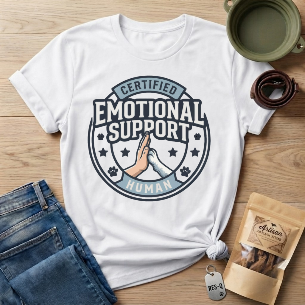 Certified Emotional Support Human T-Shirt