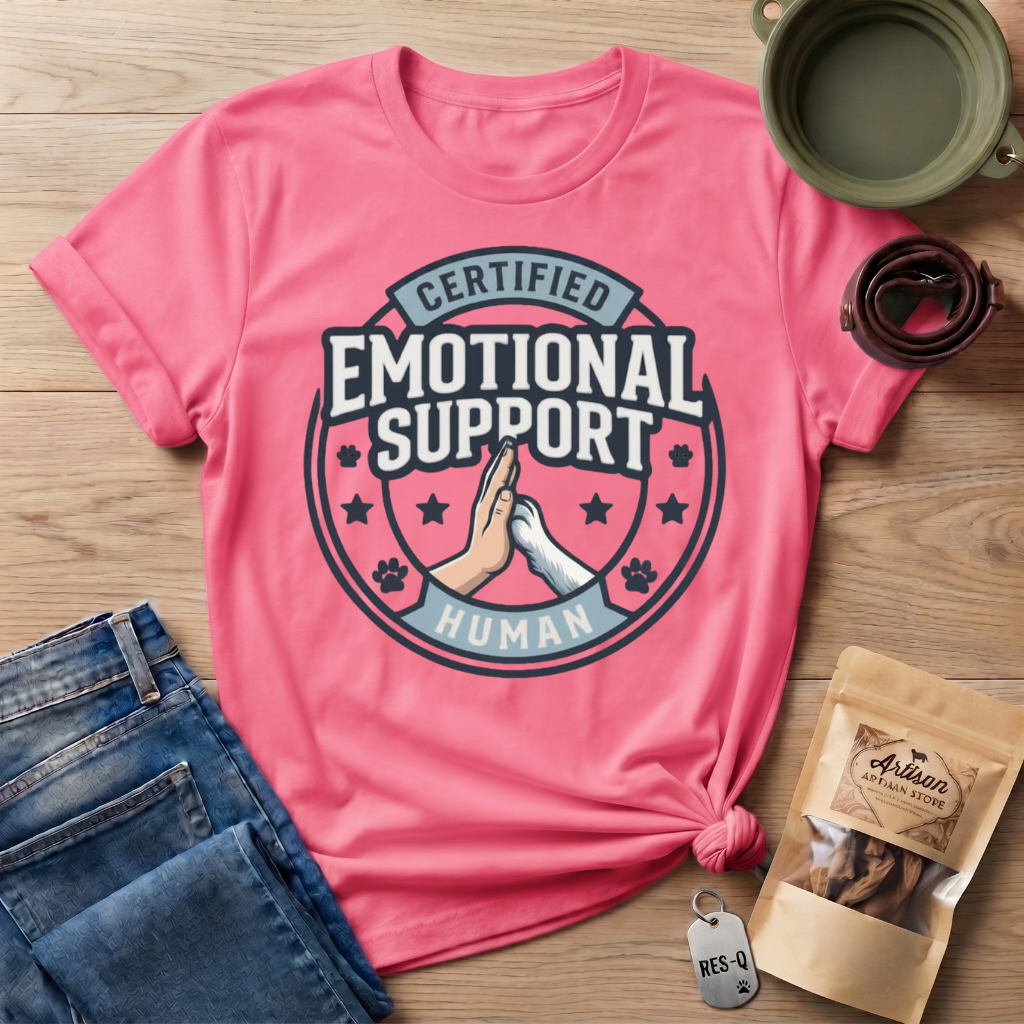 Certified Emotional Support Human T-Shirt