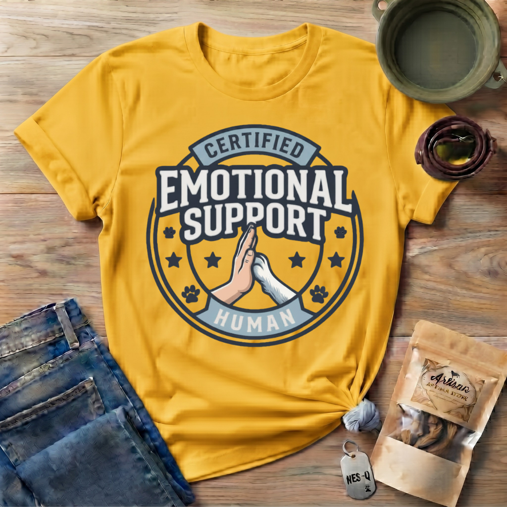 Certified Emotional Support Human T-Shirt