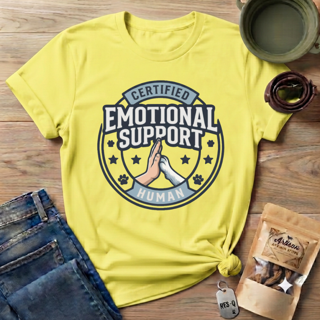 Certified Emotional Support Human T-Shirt