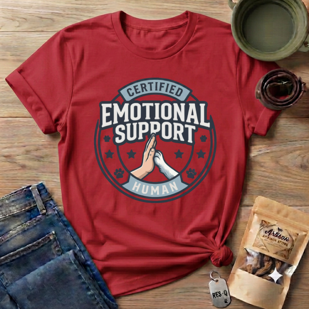 Certified Emotional Support Human T-Shirt