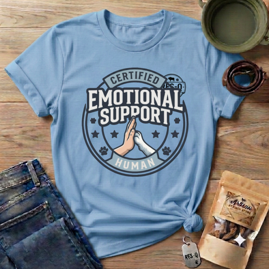 Certified Emotional Support Human T-Shirt