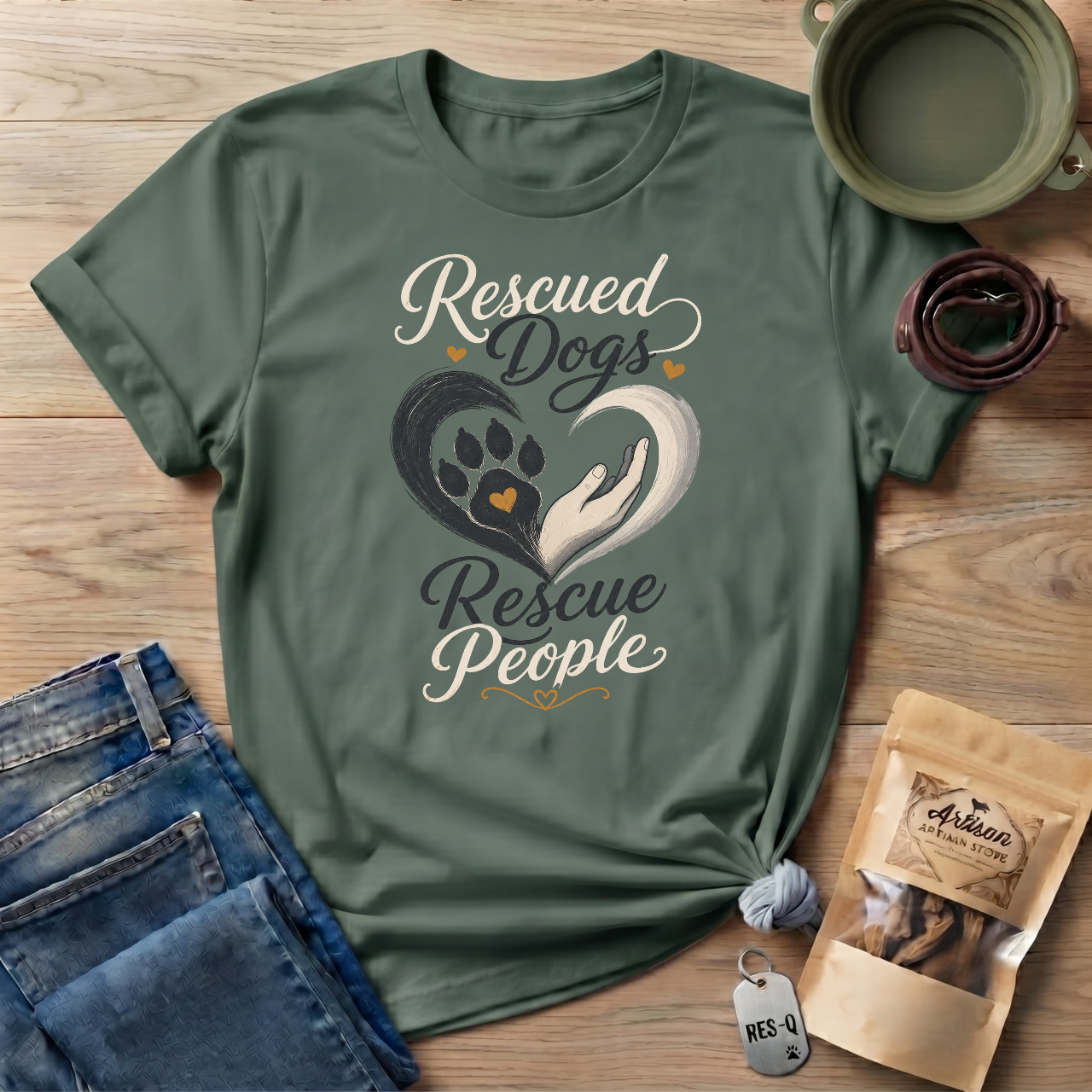Rescued Dogs Rescue People T-Shirt