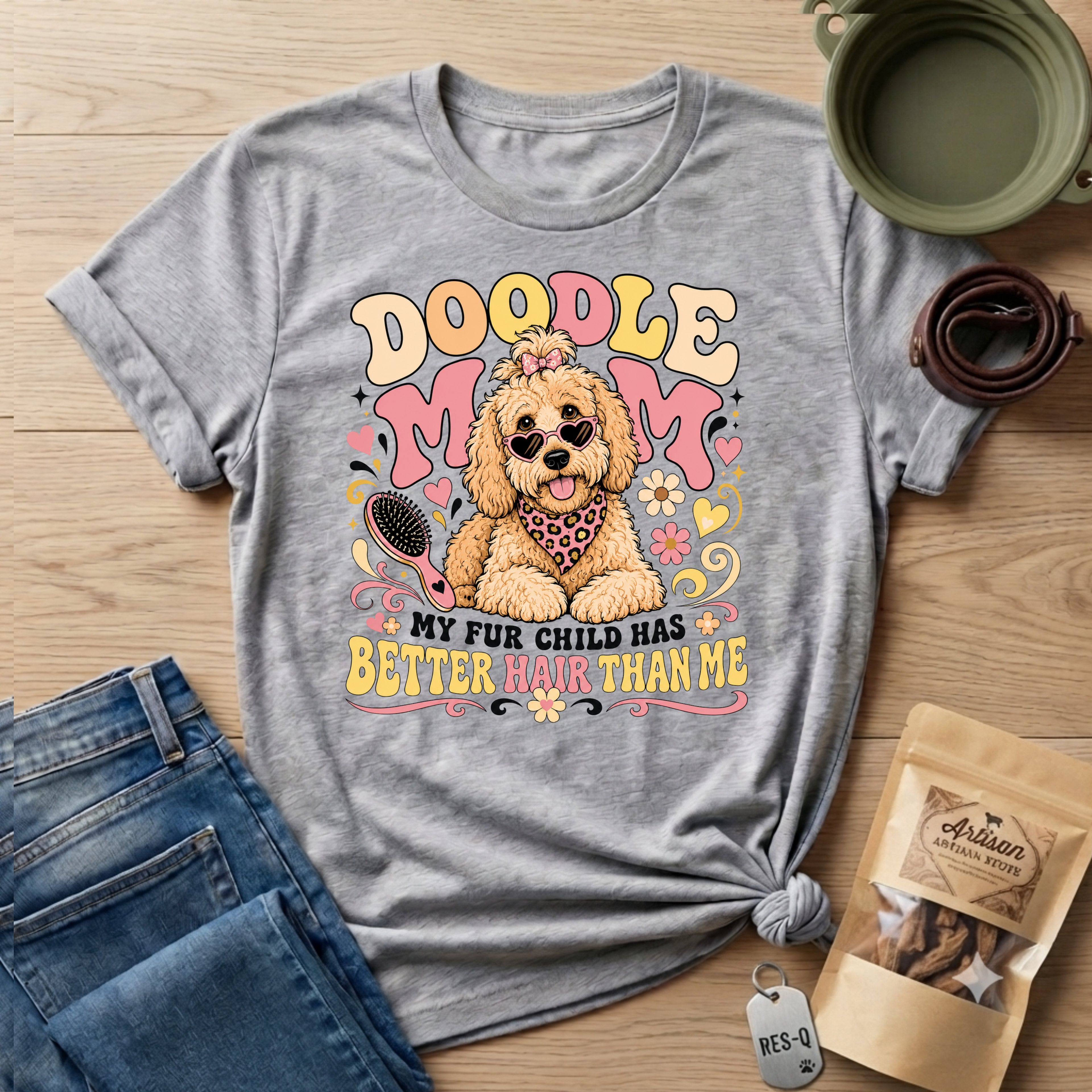Doodle Mom My Fur Child Has Better Hair Than Me T-shirt