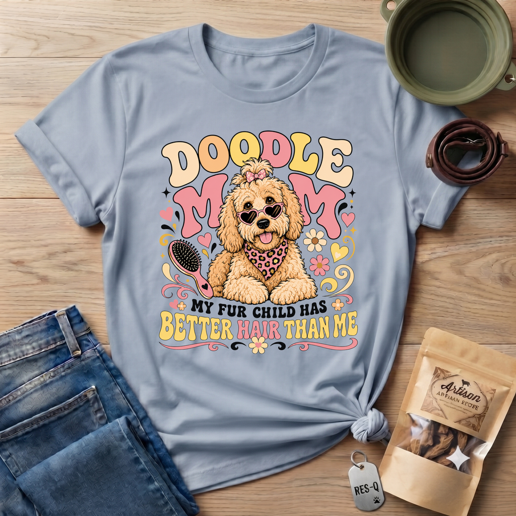 Doodle Mom My Fur Child Has Better Hair Than Me T-shirt