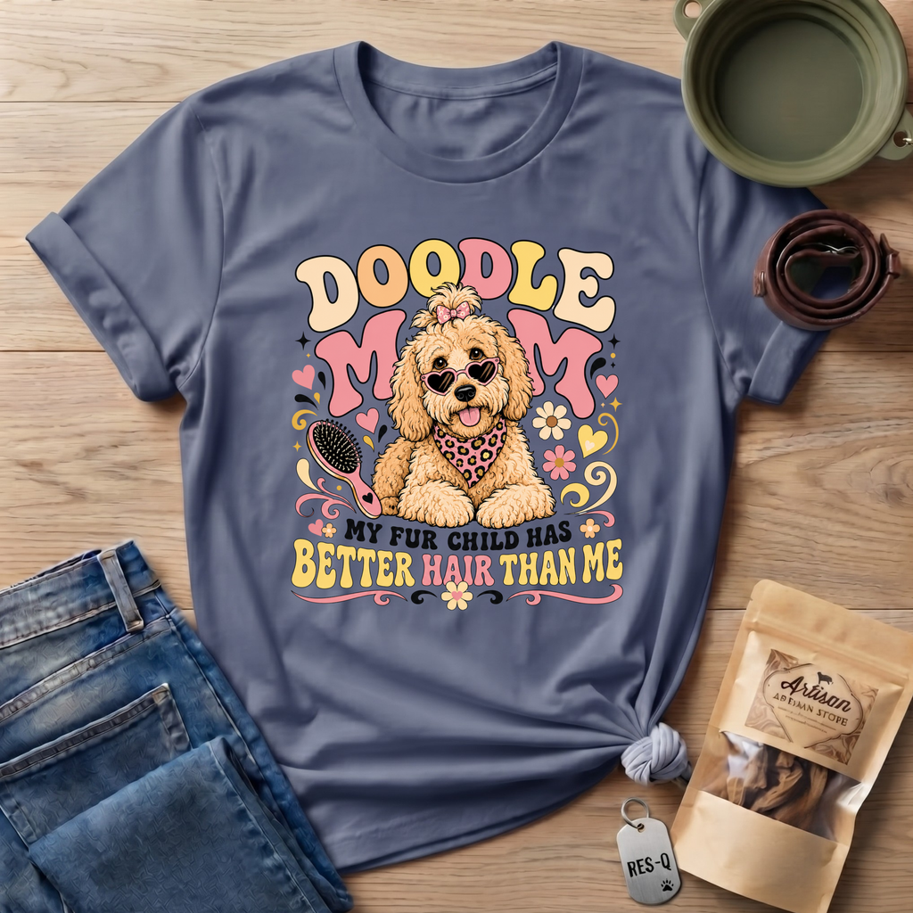 Doodle Mom My Fur Child Has Better Hair Than Me T-shirt