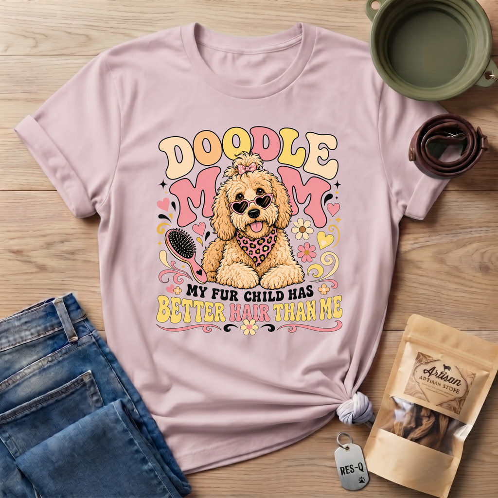 Doodle Mom My Fur Child Has Better Hair Than Me T-shirt
