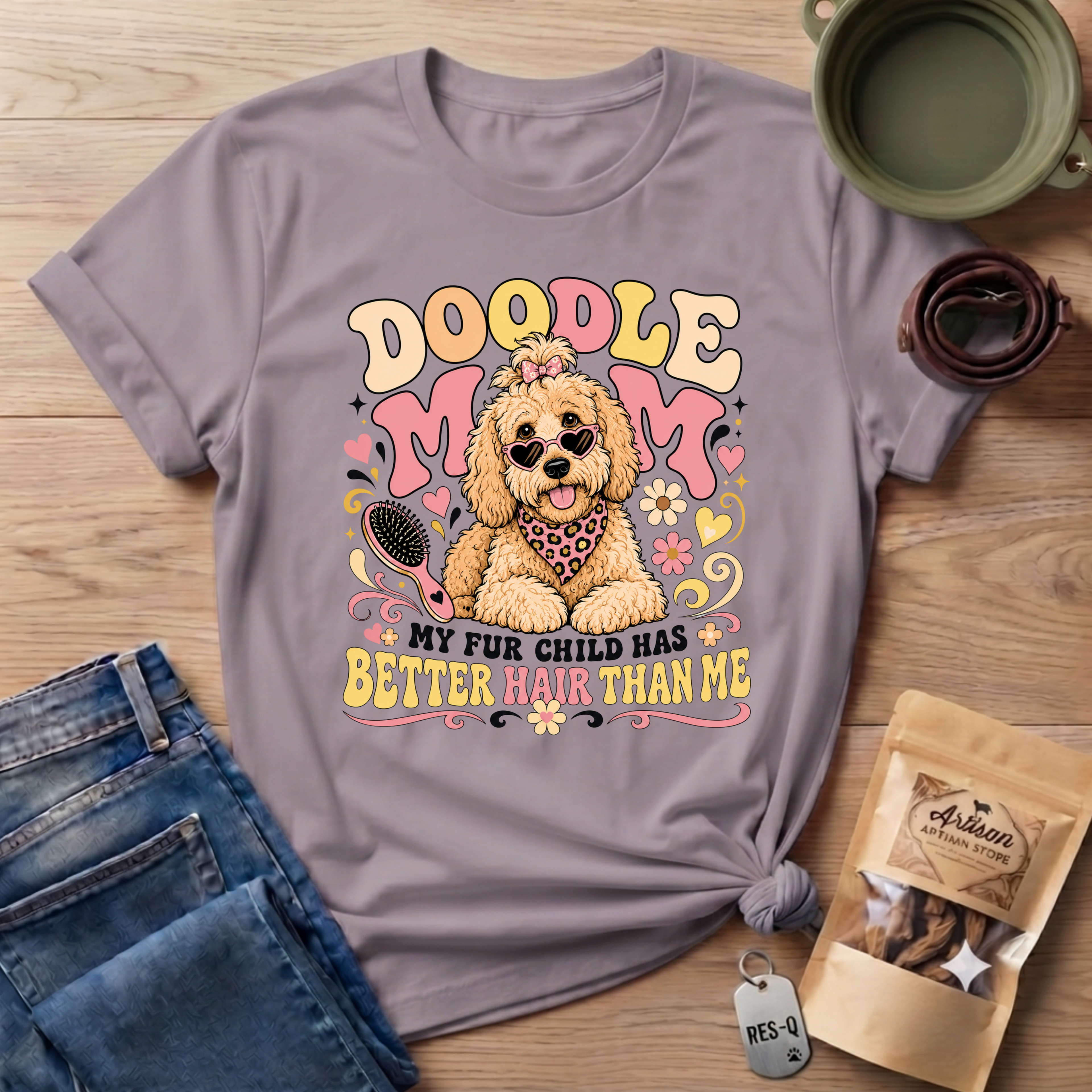 Doodle Mom My Fur Child Has Better Hair Than Me T-shirt