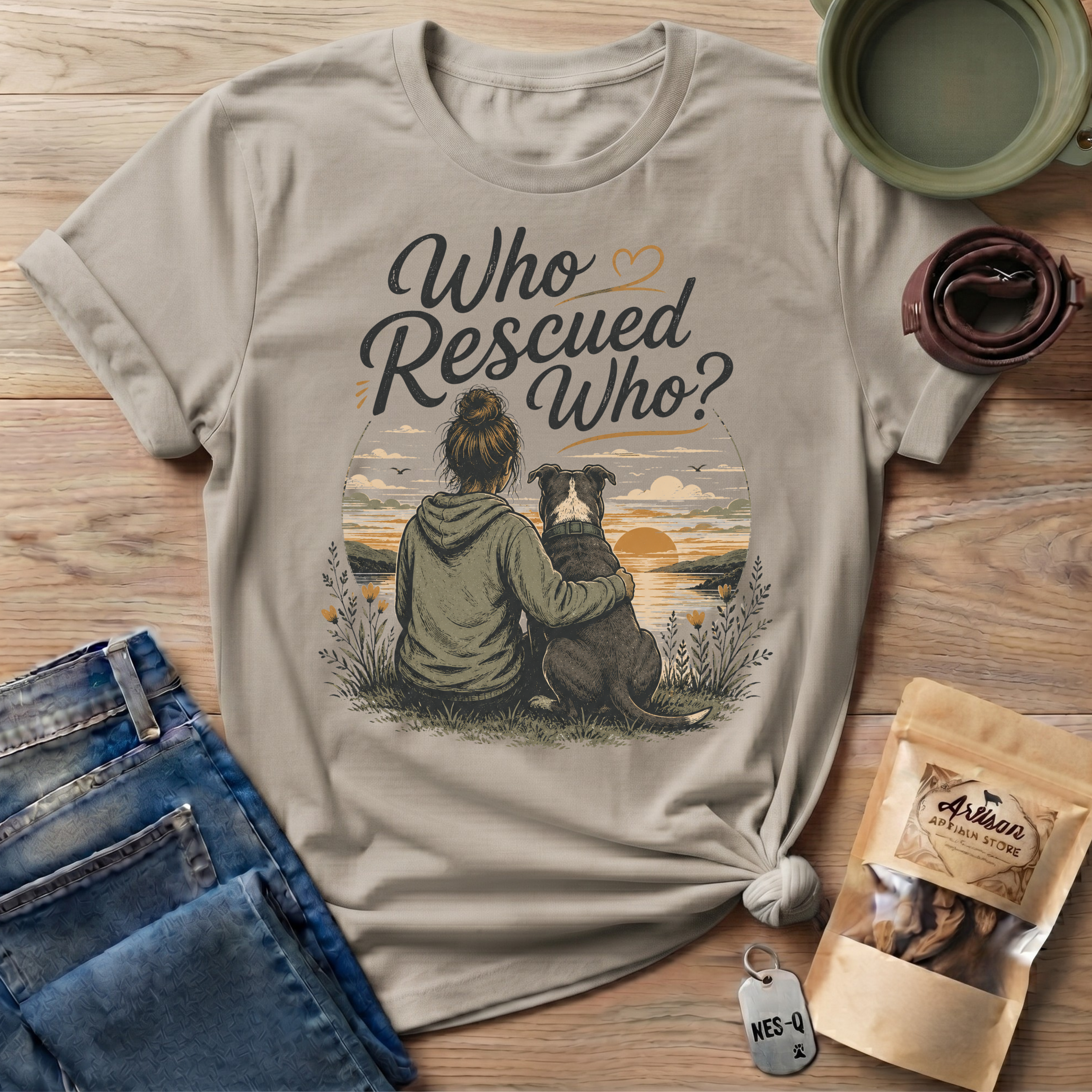 Who Rescued Who T-Shirt