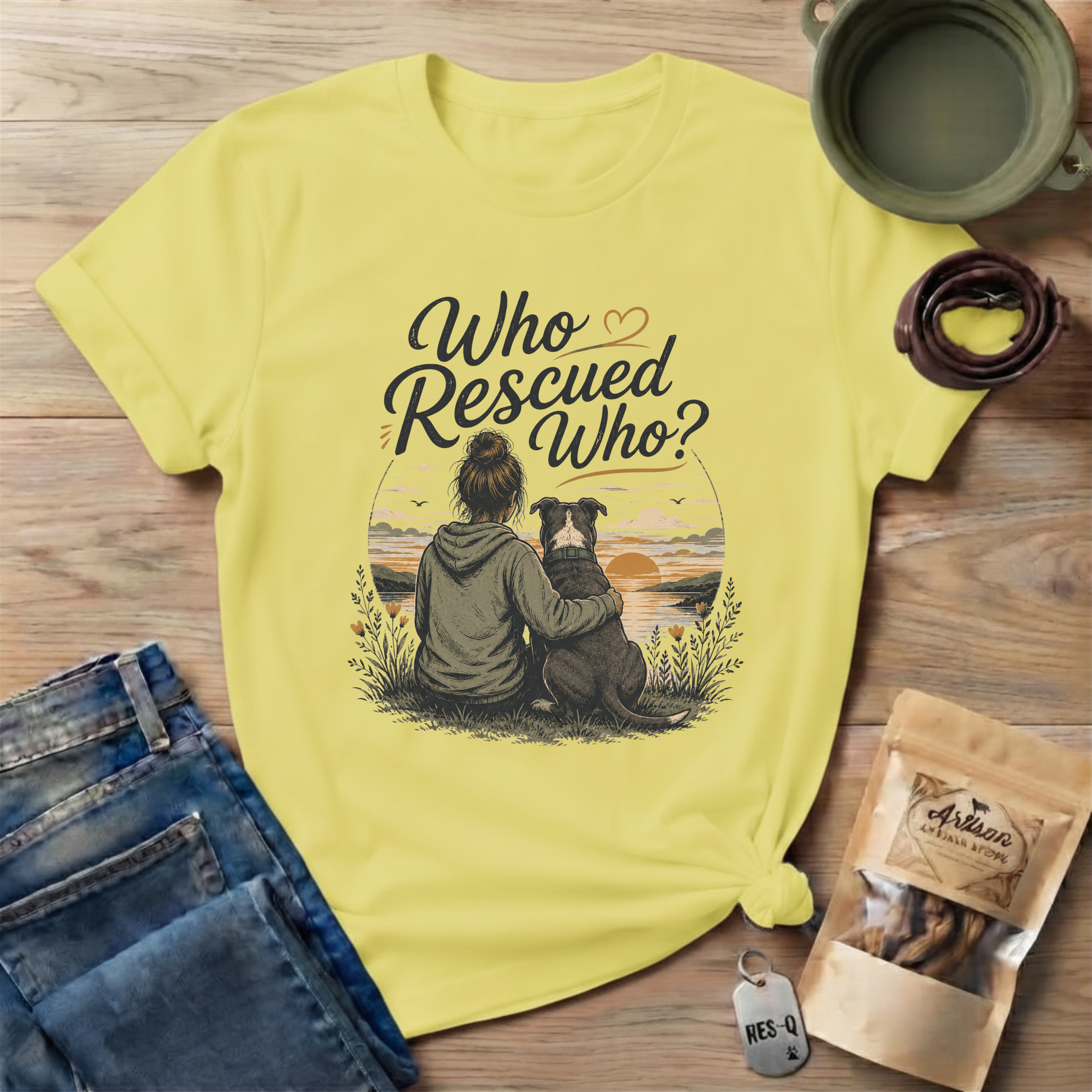 Who Rescued Who T-Shirt
