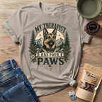 German Shepherd My Therapist Has Four Paws T-Shirt