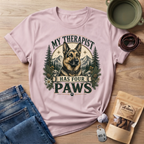 German Shepherd My Therapist Has Four Paws T-Shirt