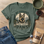 German Shepherd My Therapist Has Four Paws T-Shirt