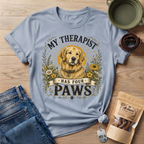 Golden Retriever My Therapist Has Four Paws T-shirt