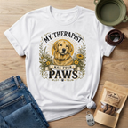 Golden Retriever My Therapist Has Four Paws T-shirt