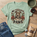 Pitbull My Therapist Has Four Paws T-Shirt