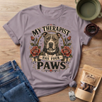 Pitbull My Therapist Has Four Paws T-Shirt