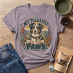 Australian Shepherd My Therapist Has Four Paws T-shirt