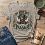 Dachshund My Therapist Has Four Paws T-shirt