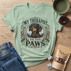 Dachshund My Therapist Has Four Paws T-shirt