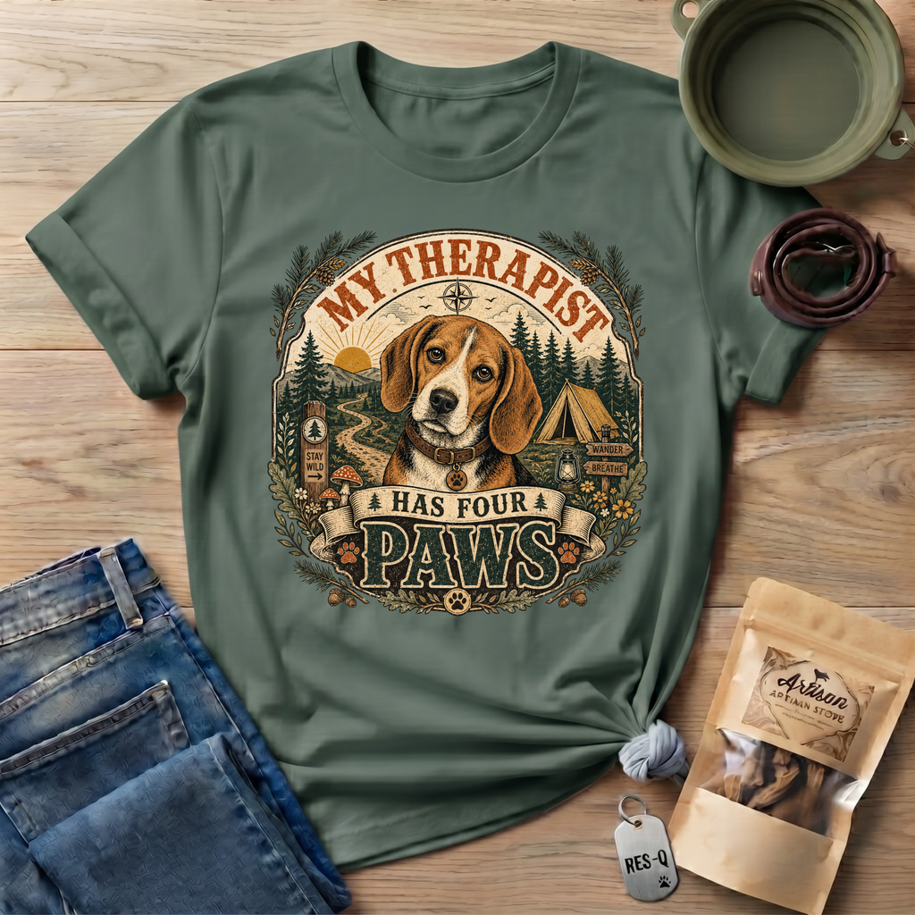 Beagle My Therapist Has Four Paws T-Shirt