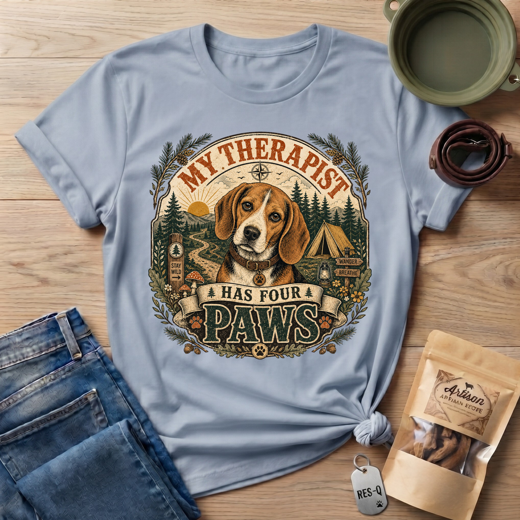 Beagle My Therapist Has Four Paws T-Shirt