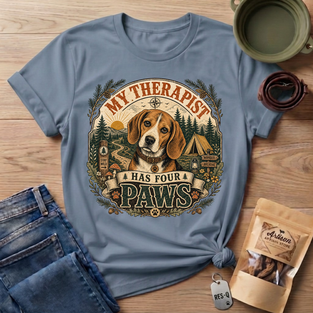 Beagle My Therapist Has Four Paws T-Shirt