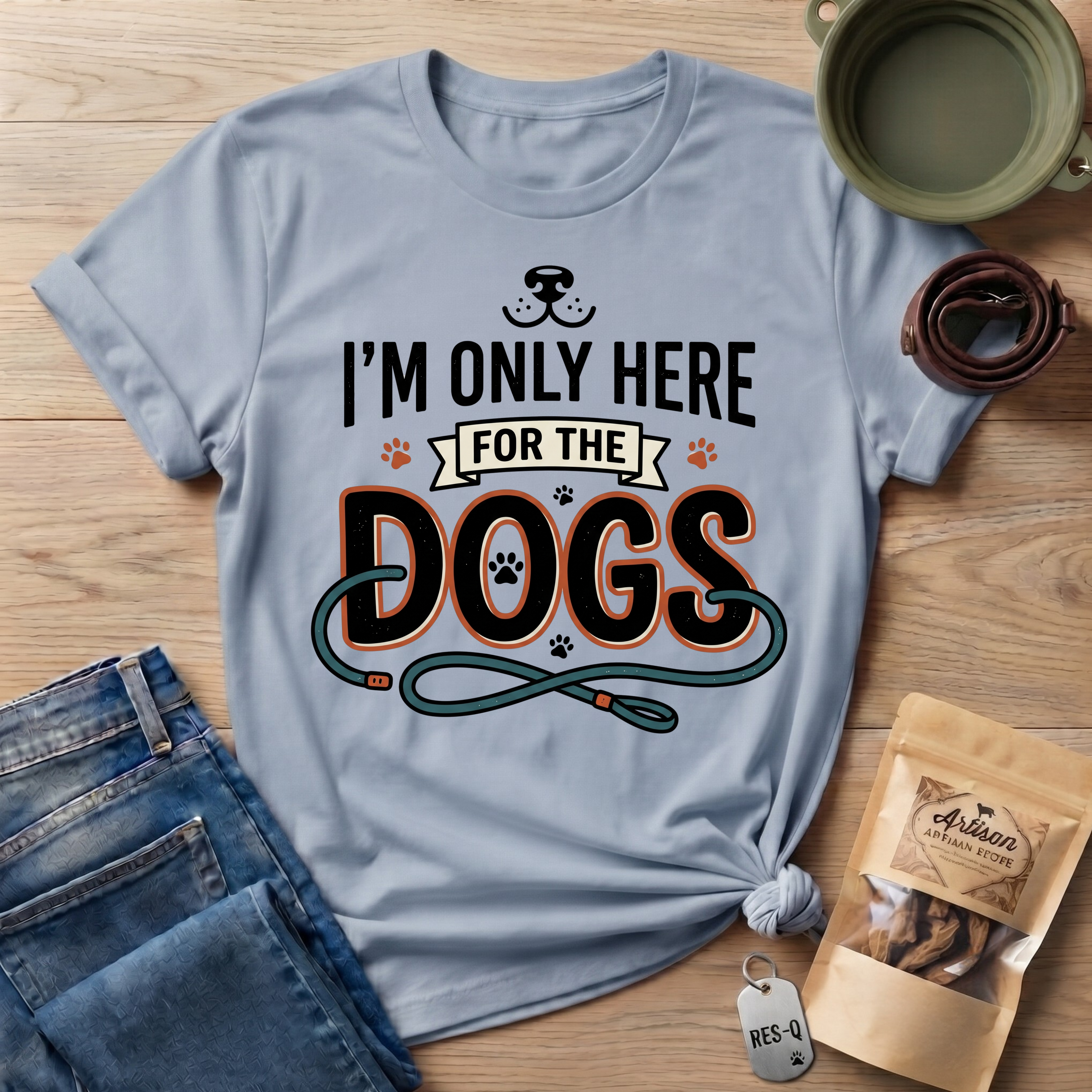 I'm Only Here For The Dogs T-Shirt