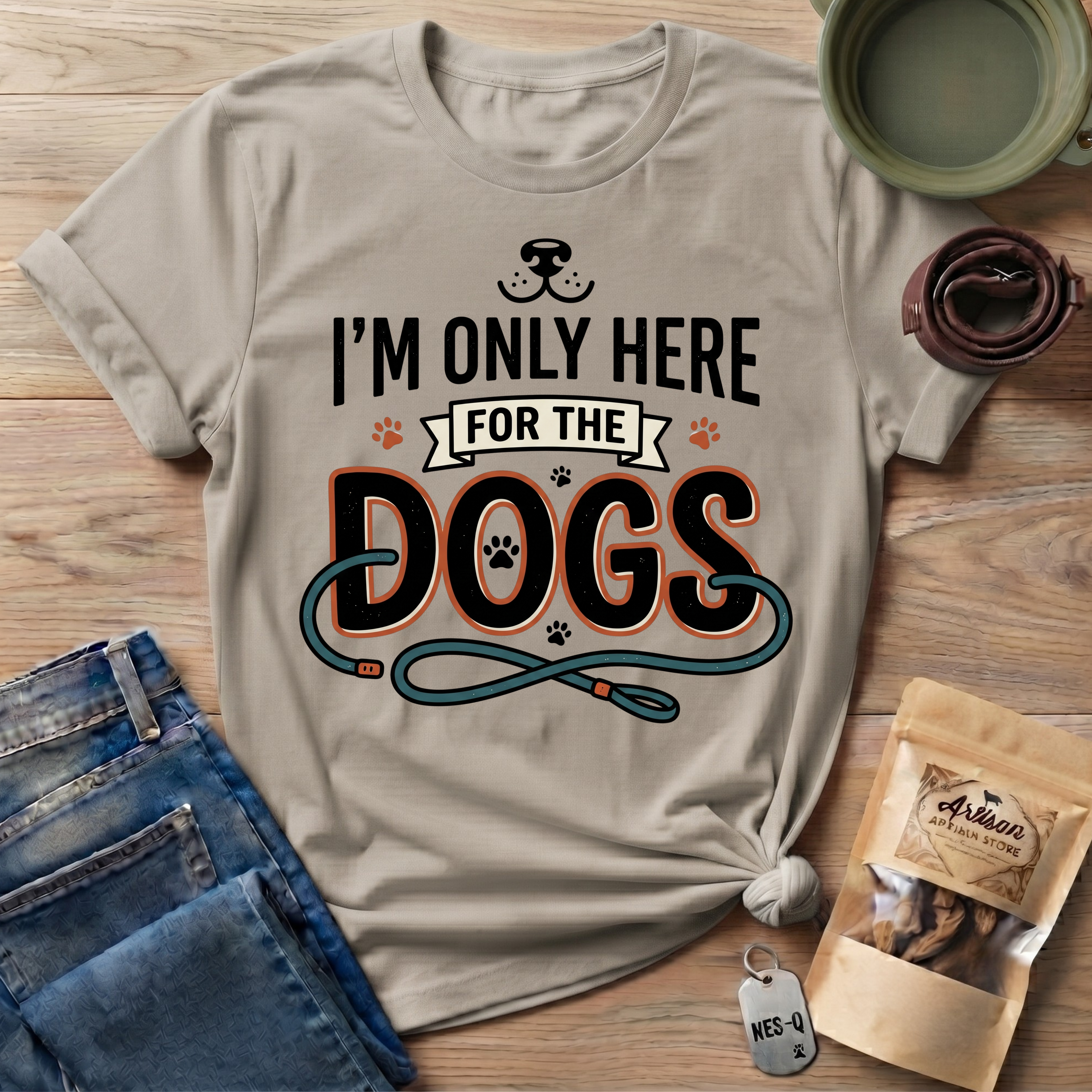 I'm Only Here For The Dogs T-Shirt