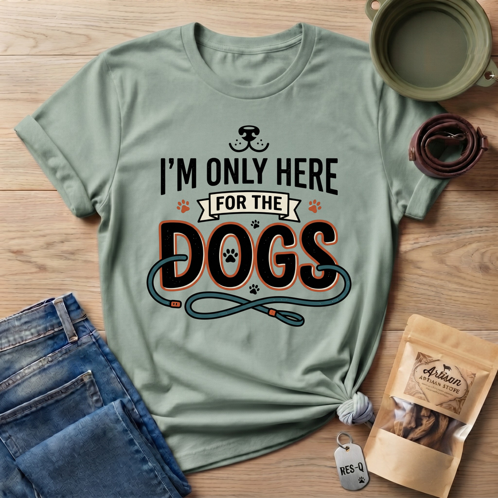 I'm Only Here For The Dogs T-Shirt