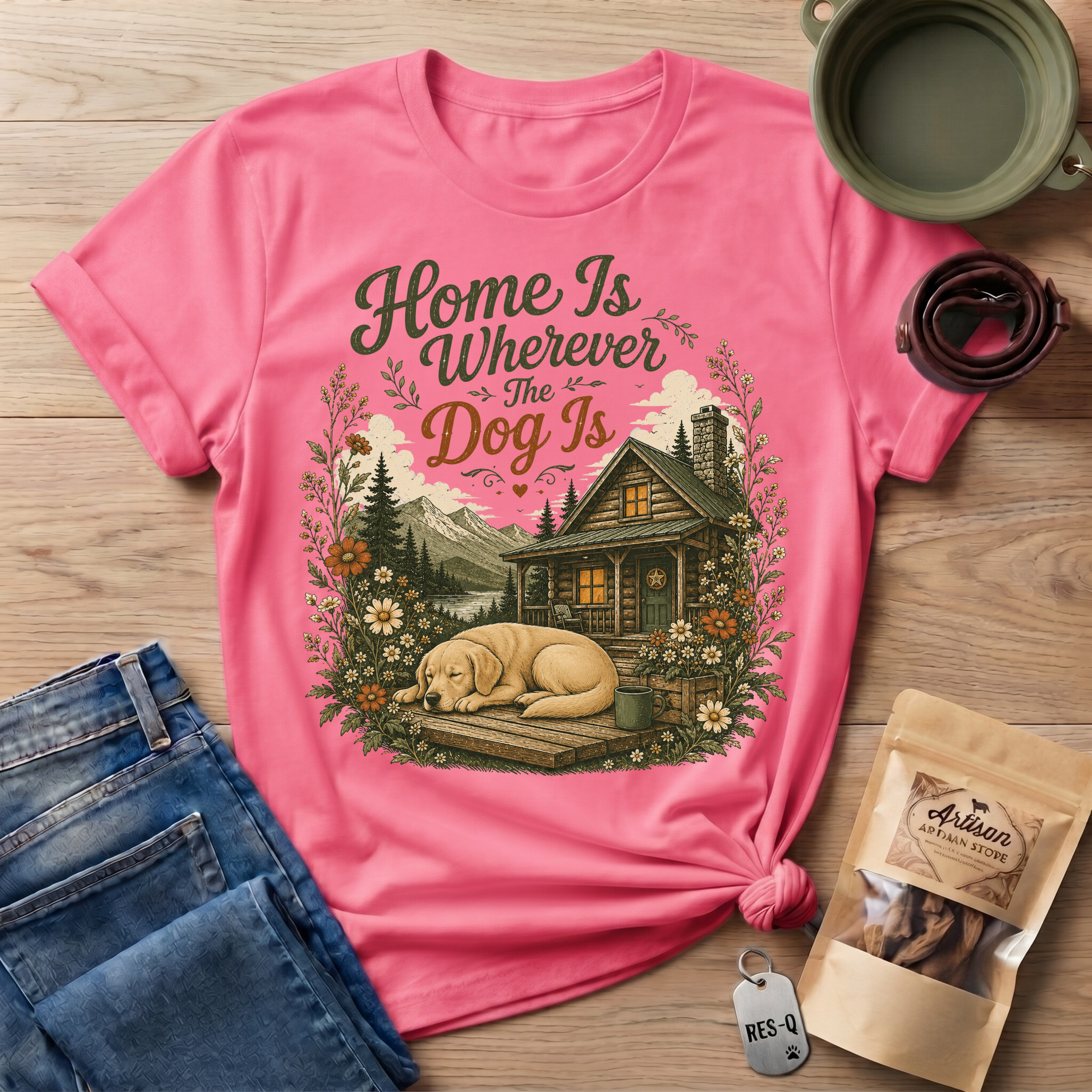 Home is Wherever The Dog Is T-Shirt