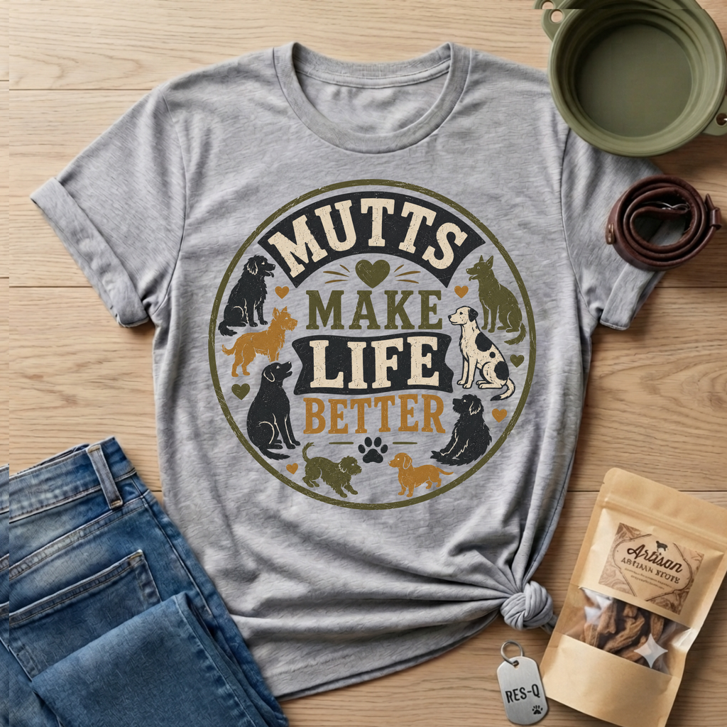 Mutts Make Life Better T-Shirt