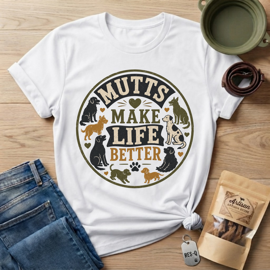 Mutts Make Life Better T-Shirt