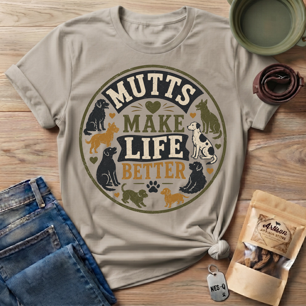 Mutts Make Life Better T-Shirt
