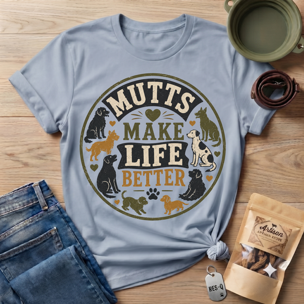 Mutts Make Life Better T-Shirt