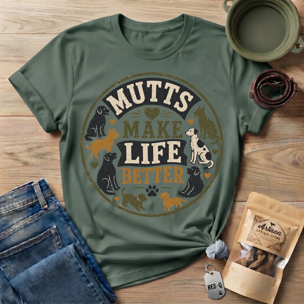 Mutts Make Life Better T-Shirt