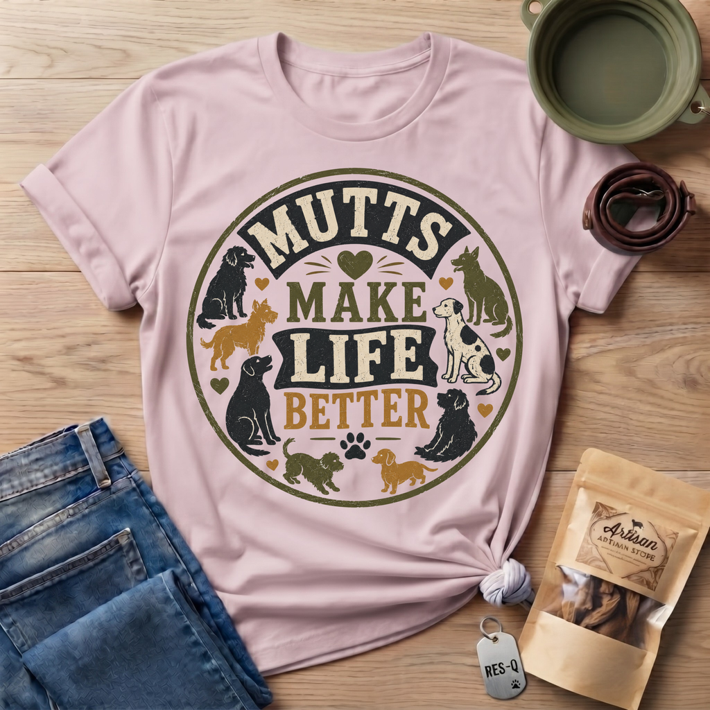 Mutts Make Life Better T-Shirt