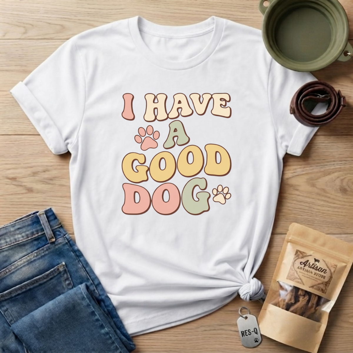 I Have A Good Dog Retro T-Shirt