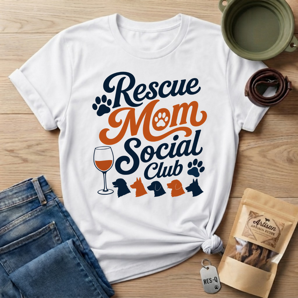 Rescue Mom Social Club T-Shirt