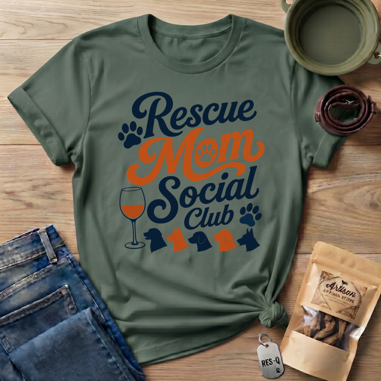 Rescue Mom Social Club T-Shirt