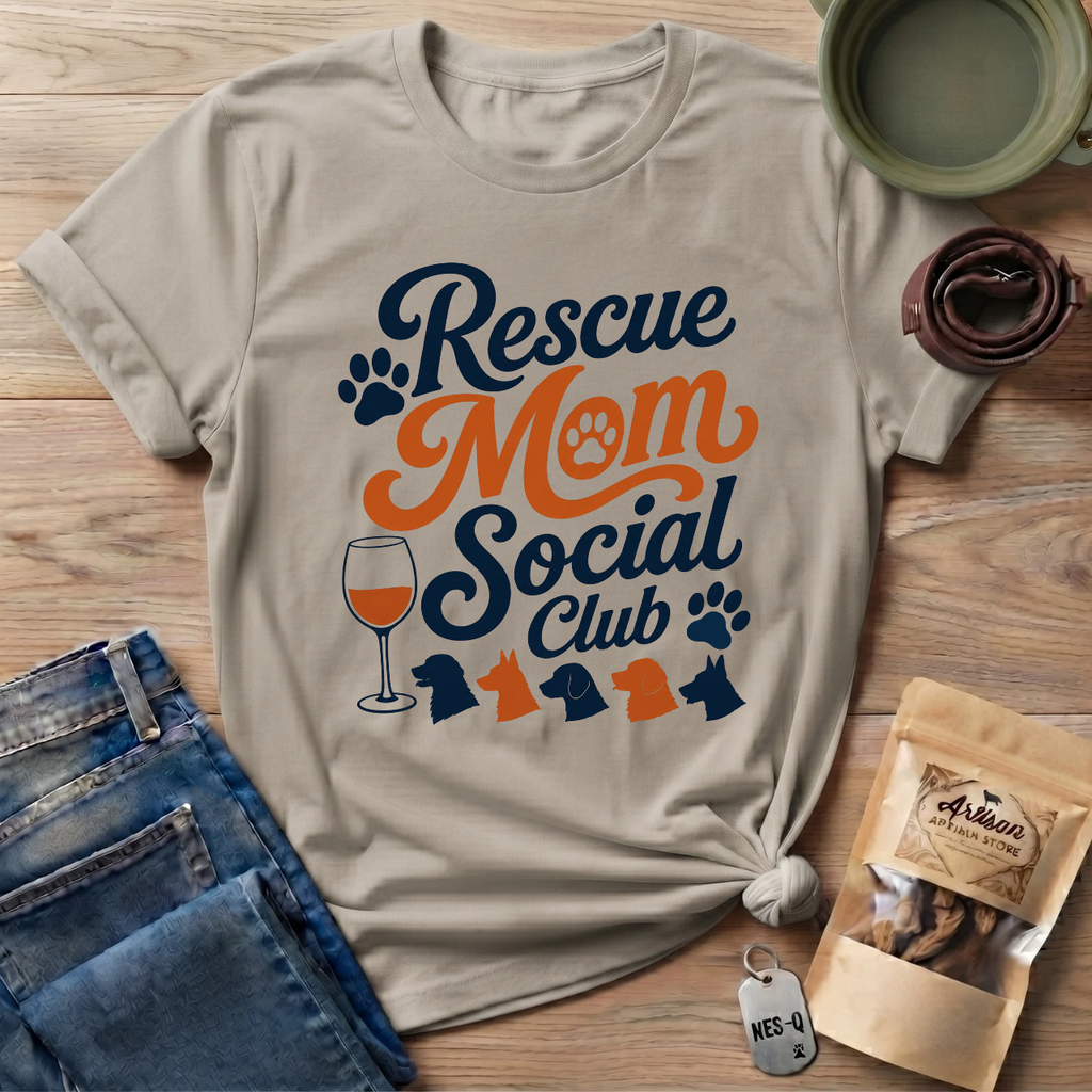 Rescue Mom Social Club T-Shirt