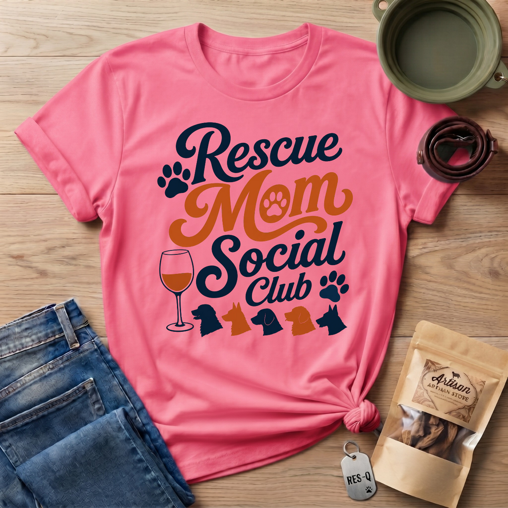 Rescue Mom Social Club T-Shirt