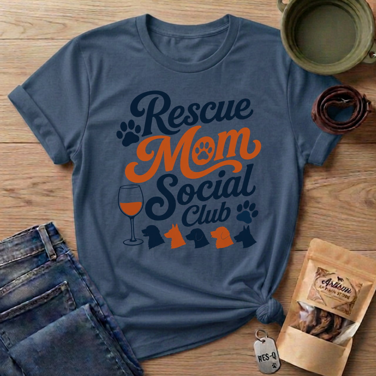 Rescue Mom Social Club T-Shirt
