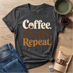 Coffee Dogs Repeat T-Shirt