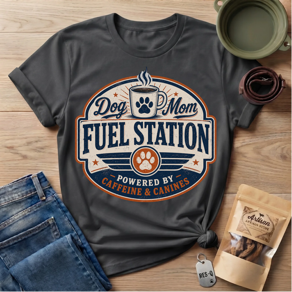 Dog Mom Fuel Station T-Shirt