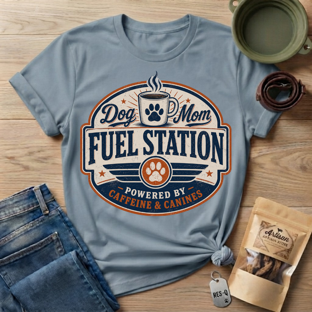 Dog Mom Fuel Station T-Shirt