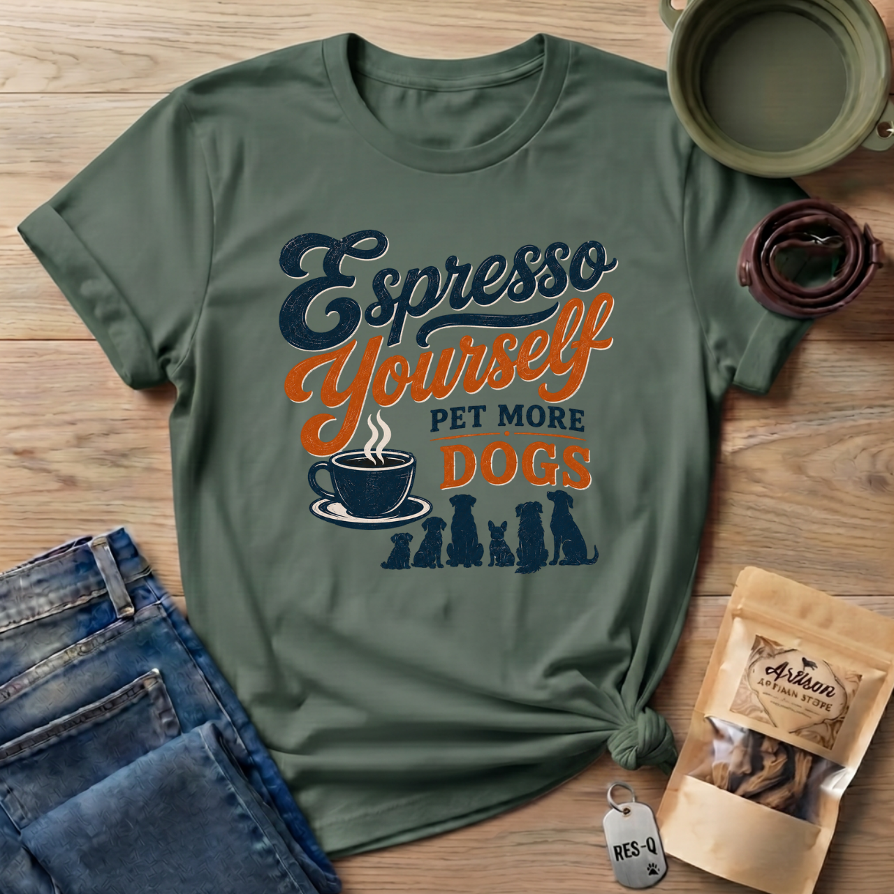 Espresso Yourself Pet More Dogs T-Shirt